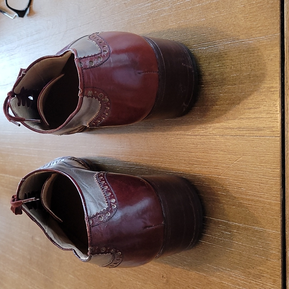 VINTAGE HANDMAND R  MARTEGANI LEATHER LACE UP  SPATS. - Picture 3 of 14